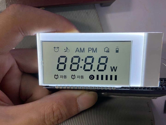 Tn 7 Сегмент LCD дисплей 12 O Часовой положительный Монохромный Трансмиссивный LCD Модуль Прозрачный символ для часов