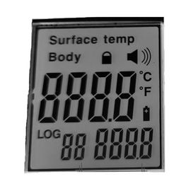 Интерфейс LCD зебры делит на сегменты дисплей для ультракрасного термометра