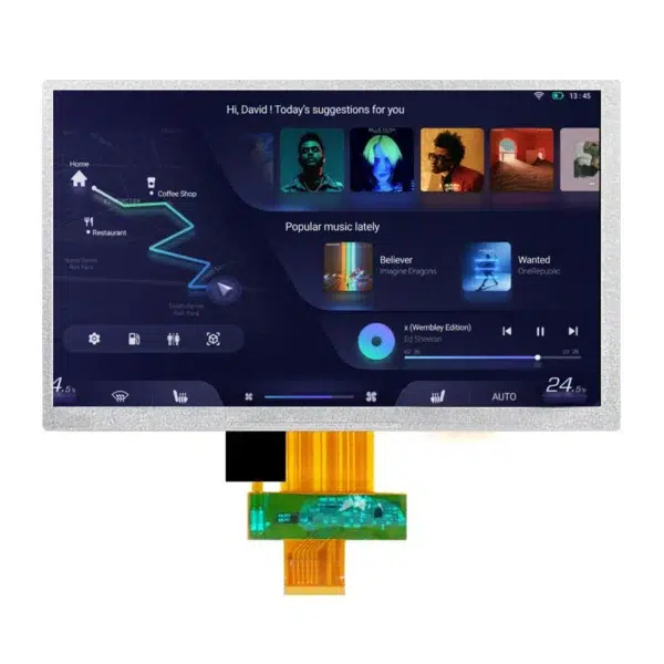 Пользовательский модуль TFT дисплея с сенсорным экраном, интерфейсом RGB/LVDS, 7-дюймовая ЖК-панель, поддержка OEM и ODM, 7-дюймовый дисплей