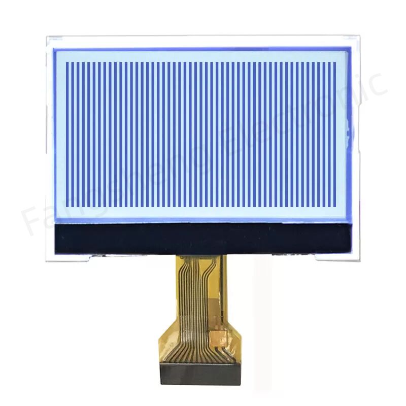 Custom 12684 128x64 FSTN COG LCD Module Graphic COG LCD Reflective Black on White