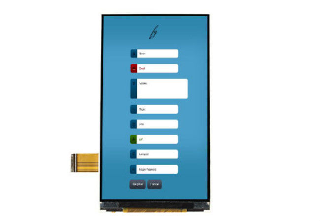 4,5 интерфейса Лкд Мипи панели Ипс сенсорного экрана ТФТ ЛКД дюйма 540 * 960 сопротивляющихся/Ргб опционного
