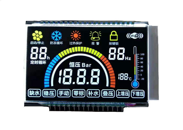 Модуль Lcd этапа числа 7 дисплея изготовленного на заказ модуля Lcd этапа экрана дисплея 14 VA Lcd отрицательный