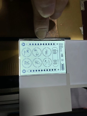 Дисплей с позитивной передающей панелью HTN LCD с 18-контактным топливным распределителем с оранжевым подсветкой