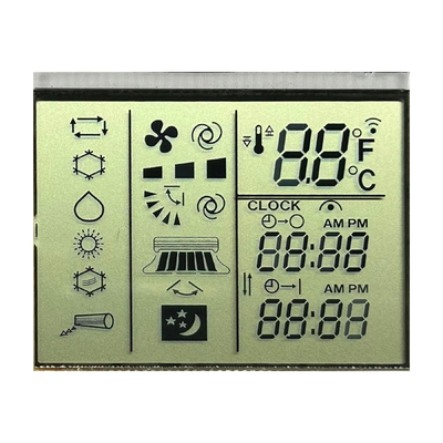 3.0 V Положительно отражающий сегмент TN LCD кондиционер дистанционное управление Управление температурой