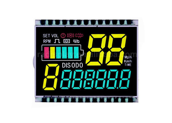 Модуль Lcd этапа числа 7 дисплея изготовленного на заказ модуля Lcd этапа экрана дисплея 14 VA Lcd отрицательный